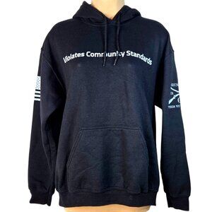Grunt Style Black Hoodie Violates Community Standards GS Logo Medium
